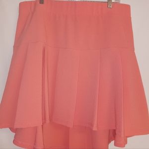 Torrid Pleated Mini Skirt Pink sz 24 Plus EUC